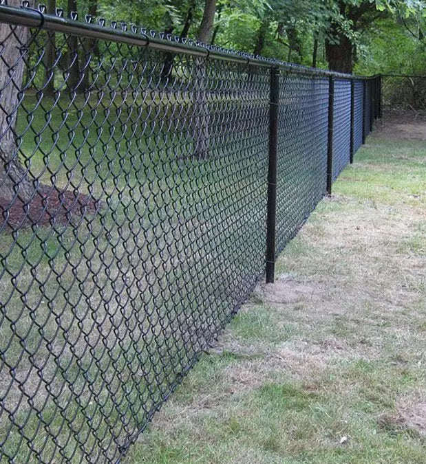Black fence by SEBOSS PVC galvanized Steel Chain Link Fence Fabric