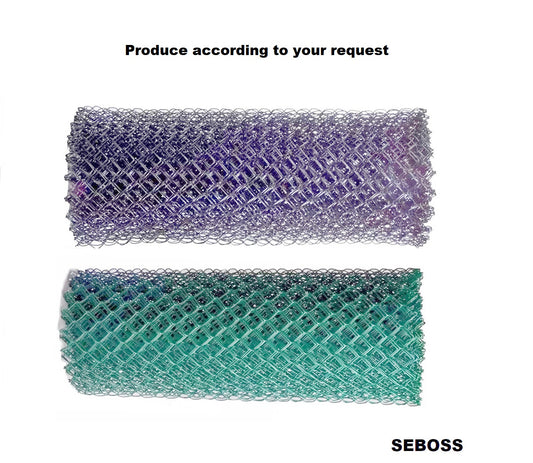SEBOSS PVC galvanized Steel Chain Link Fence Fabric 2''mesh 6ft x 100ft,12.5Gauge